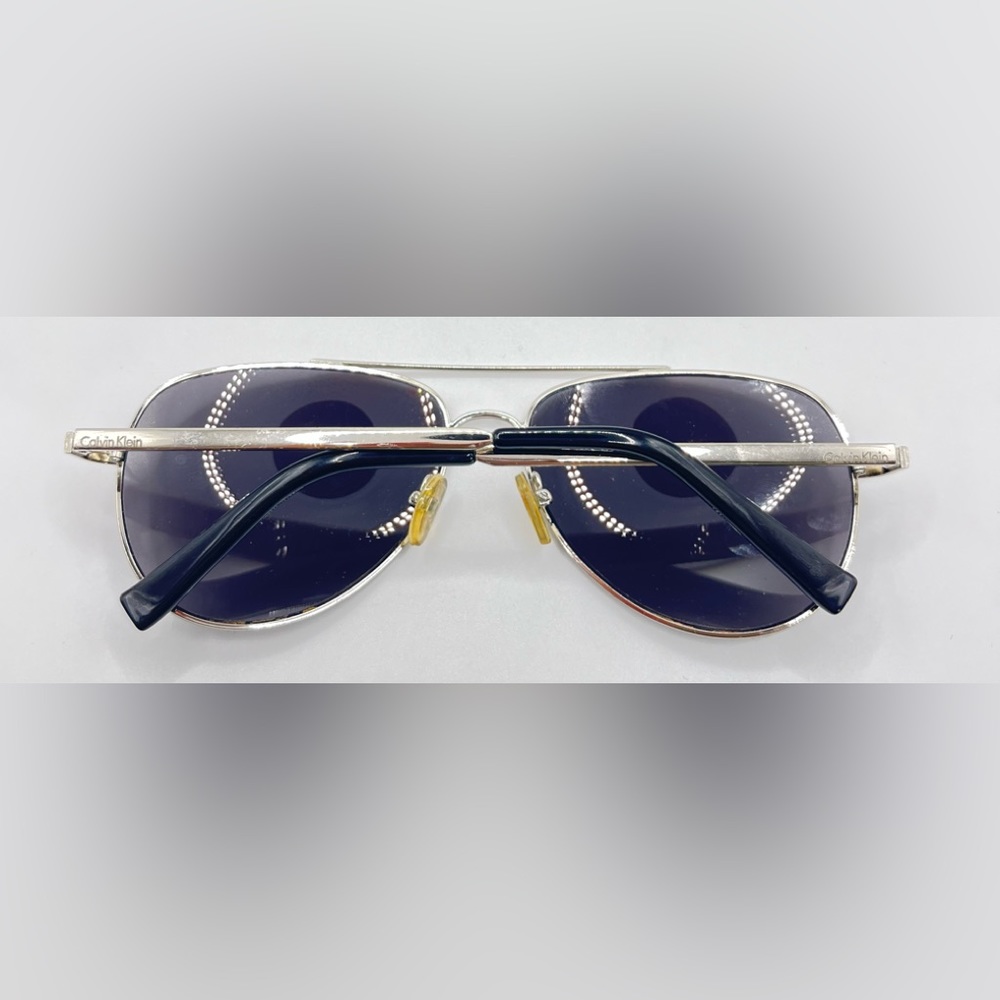 Calvin Klein R1595 Silver Pilot Sunglasses Frames - Picture 4 of 8